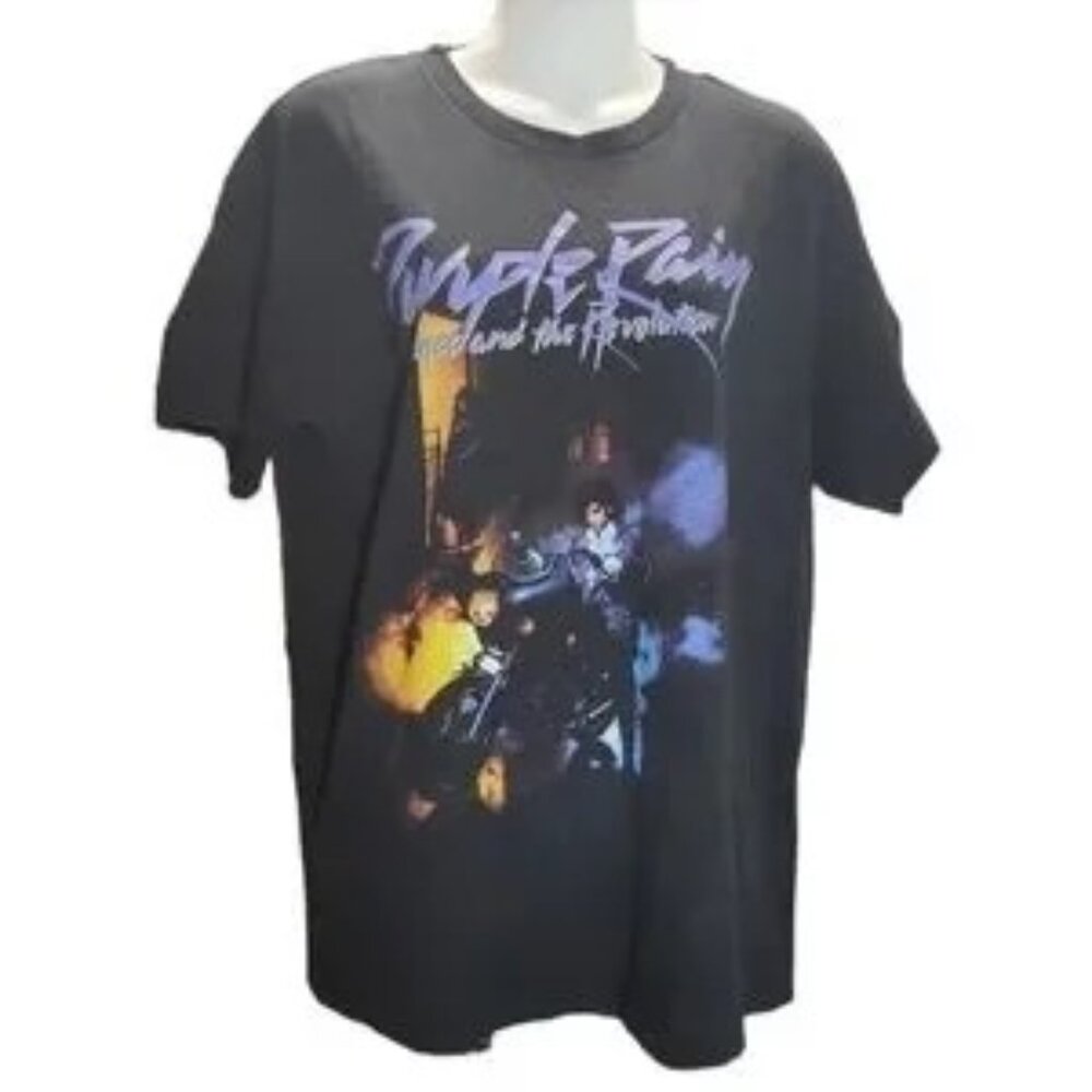 Prince Purple Rain Black Crewneck Top - Picture 2 of 7